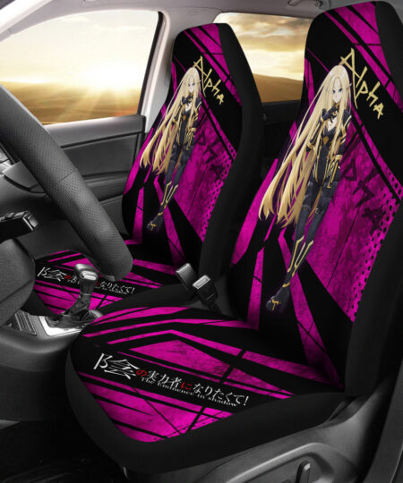 Alpha Kage No Jitsuryokusha The Eminence In Shadow Anime Car Seat Covers Anime Car Accessories Custom For Fans AA22121401