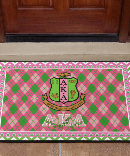 Alpha Kappa Alpha Door Mat Sorority Home Decor Custom For Fans AA22082201