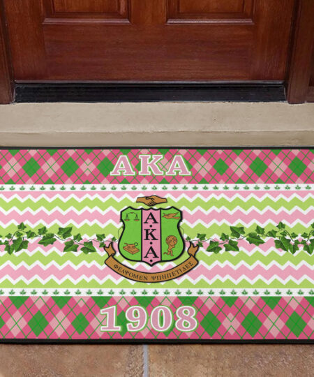 Alpha Kappa Alpha Door Mat Sorority Home Decor Custom For Fans AA22082202