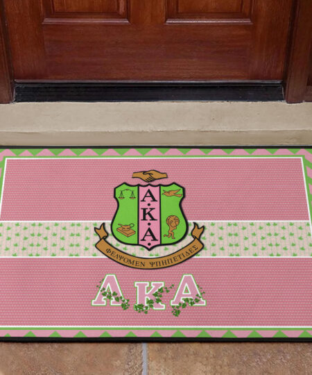 Alpha Kappa Alpha Door Mat Sorority Home Decor Custom For Fans AA22082203