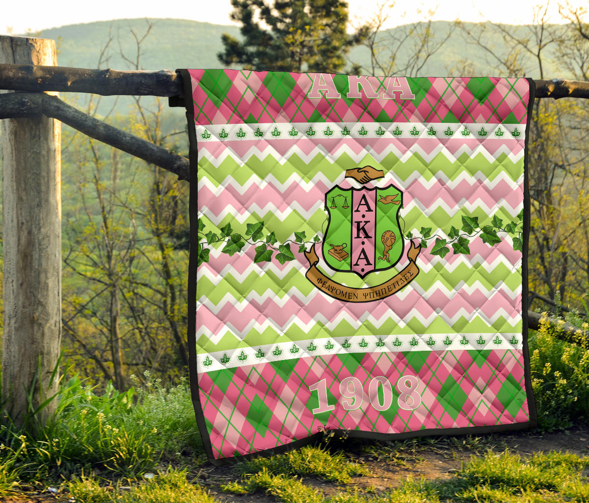 Alpha Kappa Alpha Premium Quilt Blanket Sorority Home Decor Custom For Fans AA22082201 - Image 8