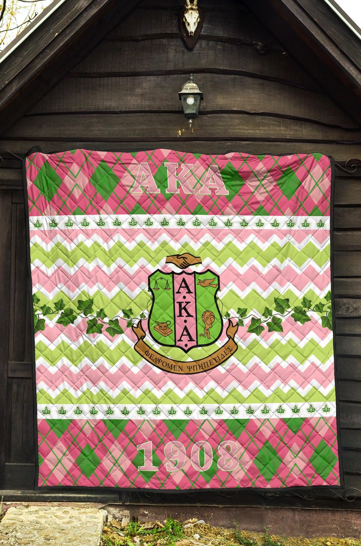 Alpha Kappa Alpha Premium Quilt Blanket Sorority Home Decor Custom For Fans AA22082201 - Image 5