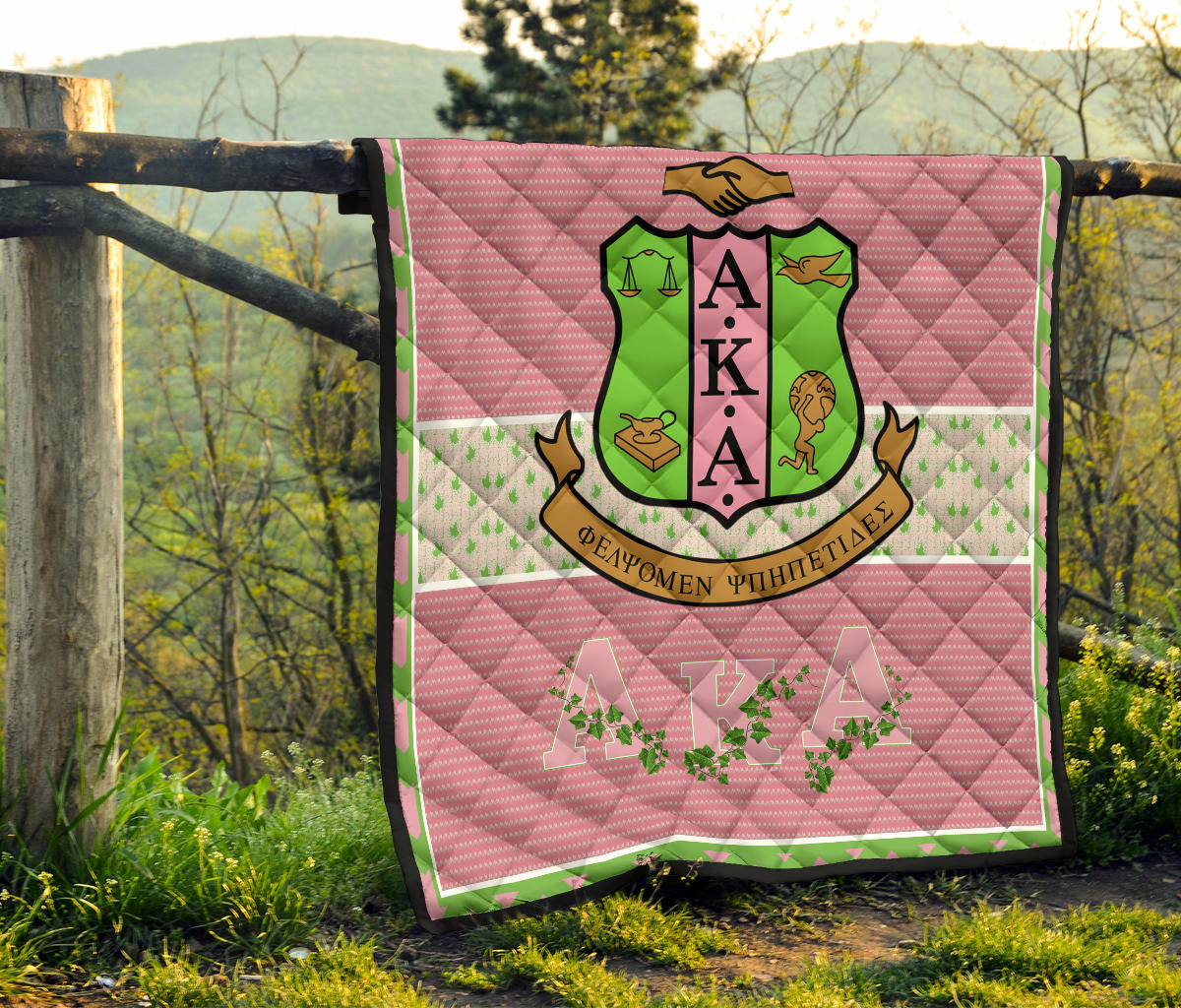 Alpha Kappa Alpha Premium Quilt Blanket Sorority Home Decor Custom For Fans AA22082202 - Image 8