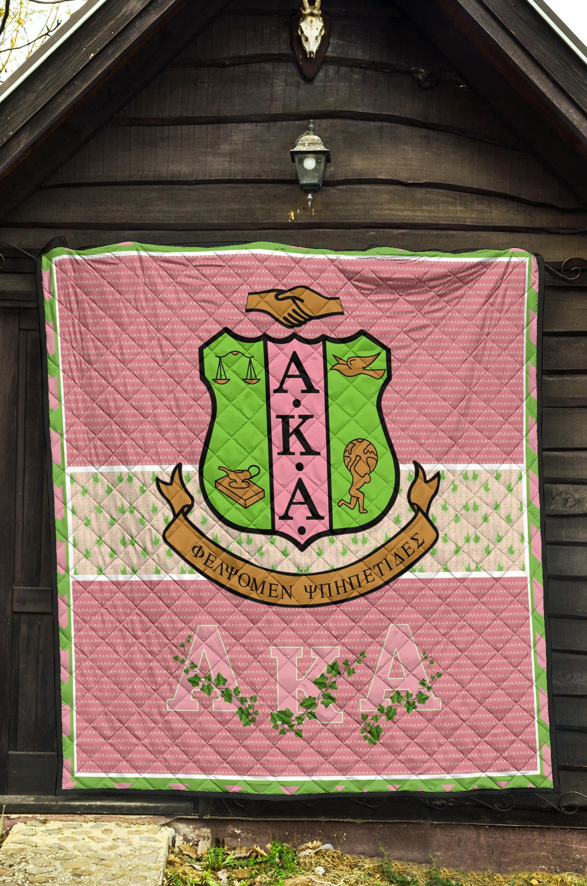 Alpha Kappa Alpha Premium Quilt Blanket Sorority Home Decor Custom For Fans AA22082202 - Image 5