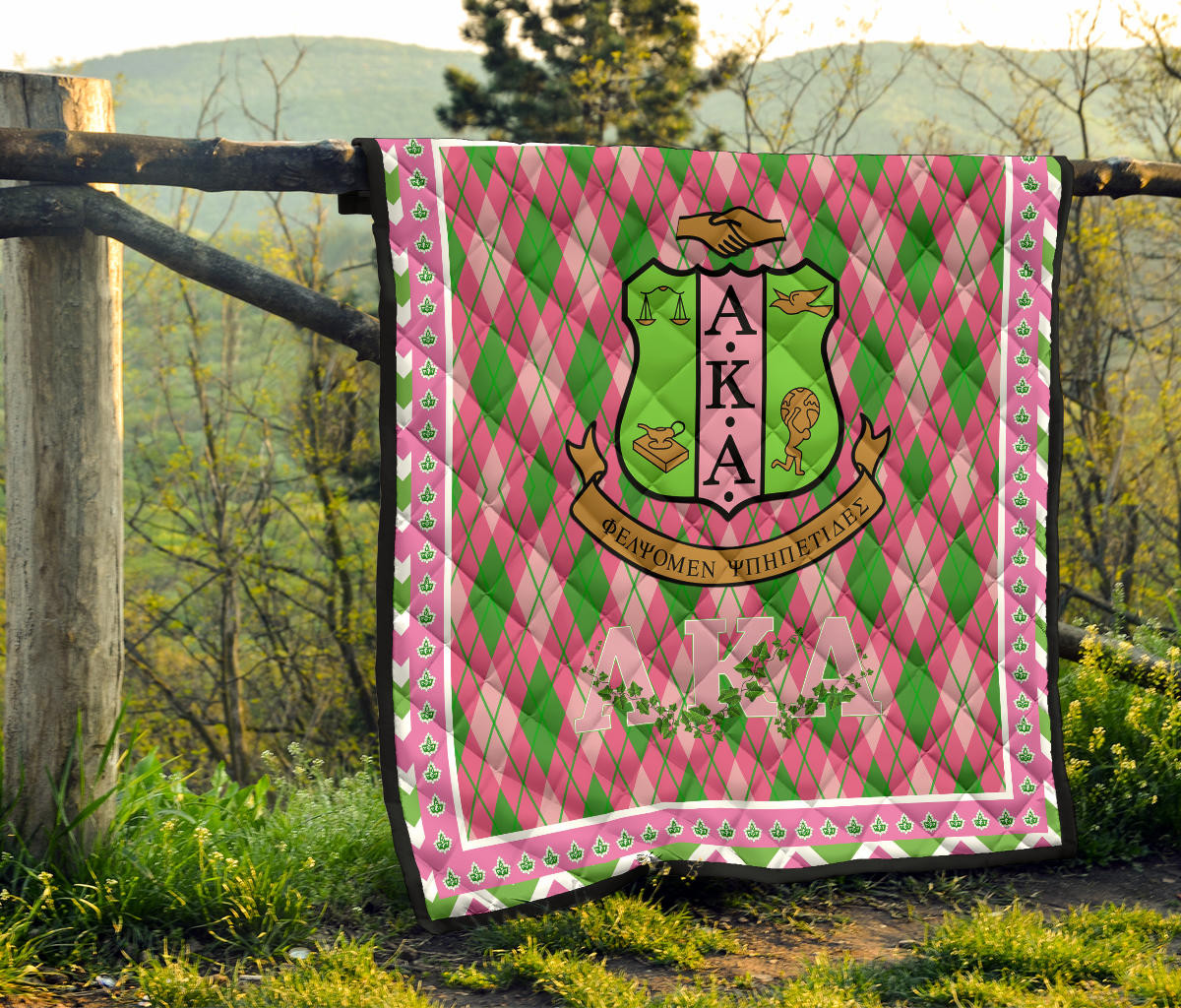 Alpha Kappa Alpha Premium Quilt Blanket Sorority Home Decor Custom For Fans AA22082203 - Image 8