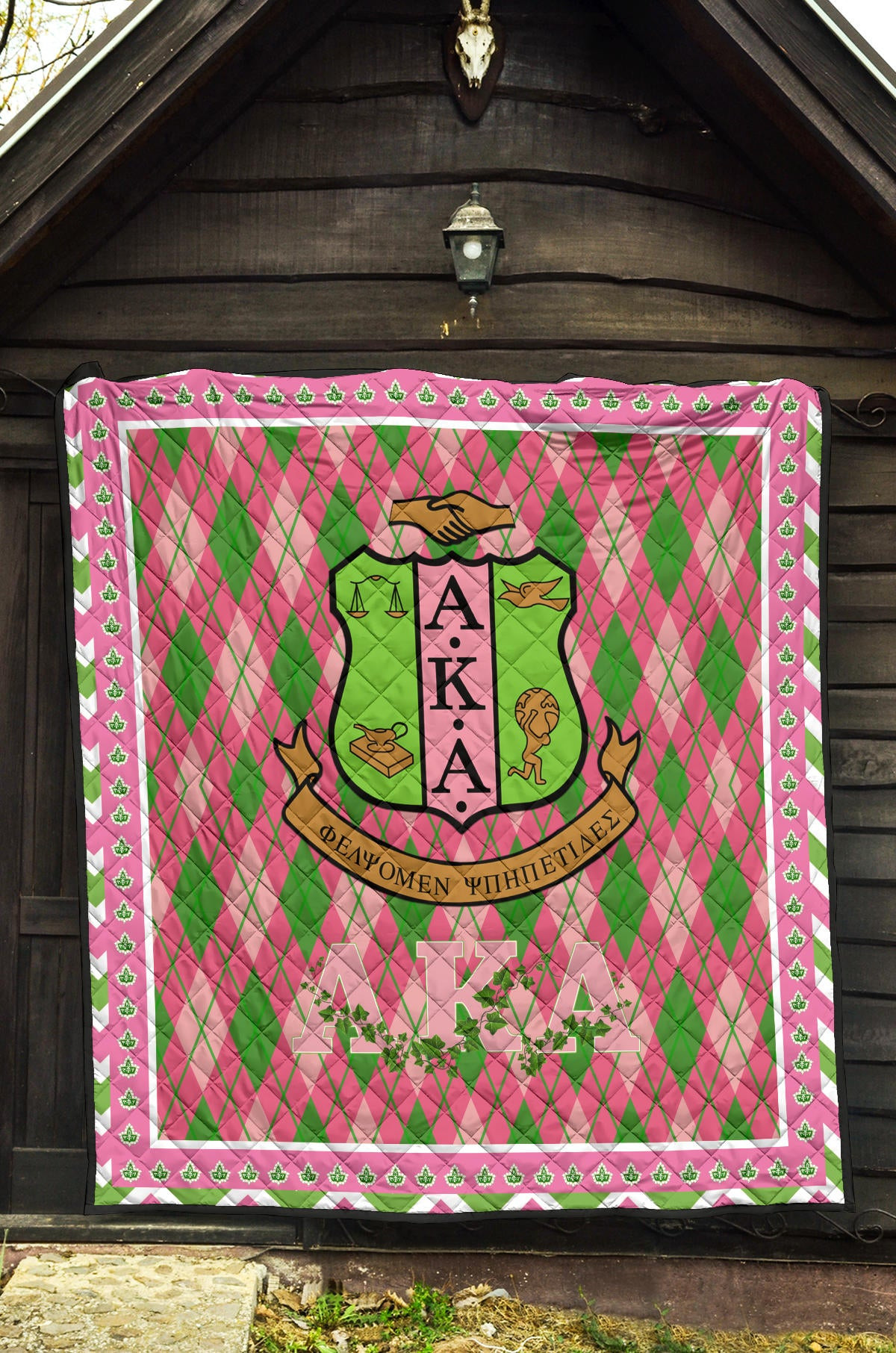 Alpha Kappa Alpha Premium Quilt Blanket Sorority Home Decor Custom For Fans AA22082203 - Image 5