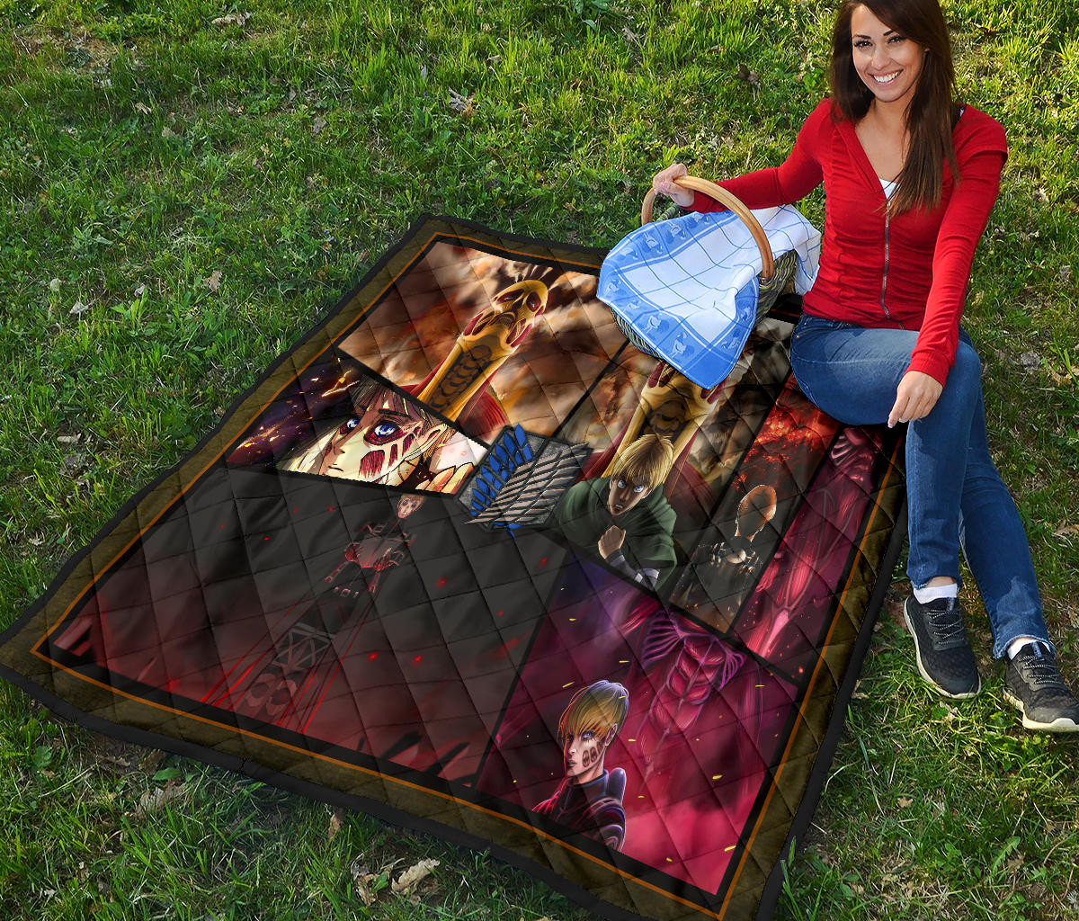 Armin Arlert Attack On Titan Premium Quilt Blanket Anime Home Decor Custom For Fans NT052603 - Image 6