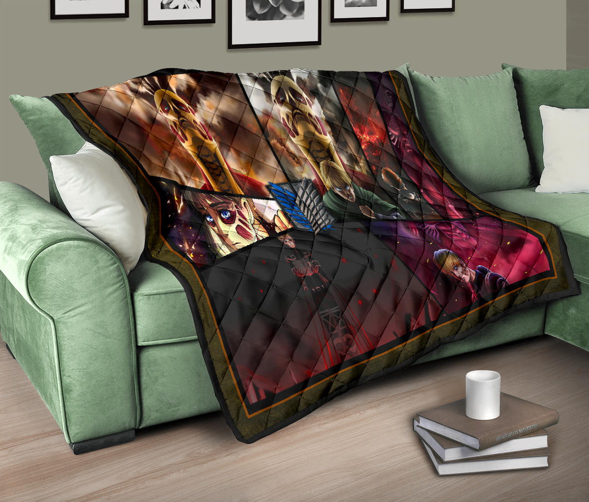 Armin Arlert Attack On Titan Premium Quilt Blanket Anime Home Decor Custom For Fans NT052603 - Image 10