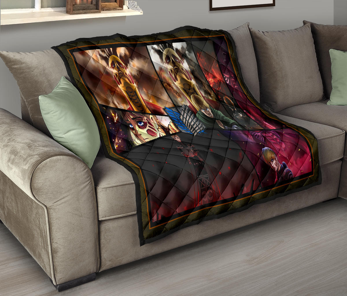 Armin Arlert Attack On Titan Premium Quilt Blanket Anime Home Decor Custom For Fans NT052603 - Image 9