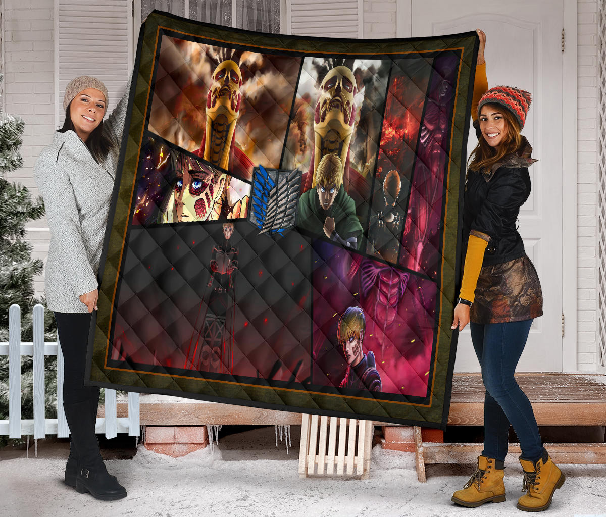 Armin Arlert Attack On Titan Premium Quilt Blanket Anime Home Decor Custom For Fans NT052603 - Image 2