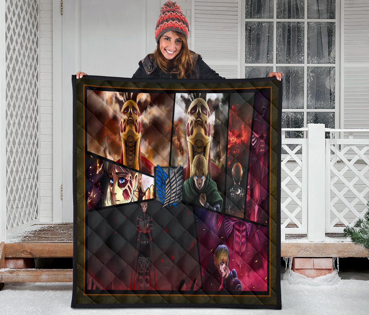Armin Arlert Attack On Titan Premium Quilt Blanket Anime Home Decor Custom For Fans NT052603 - Image 3