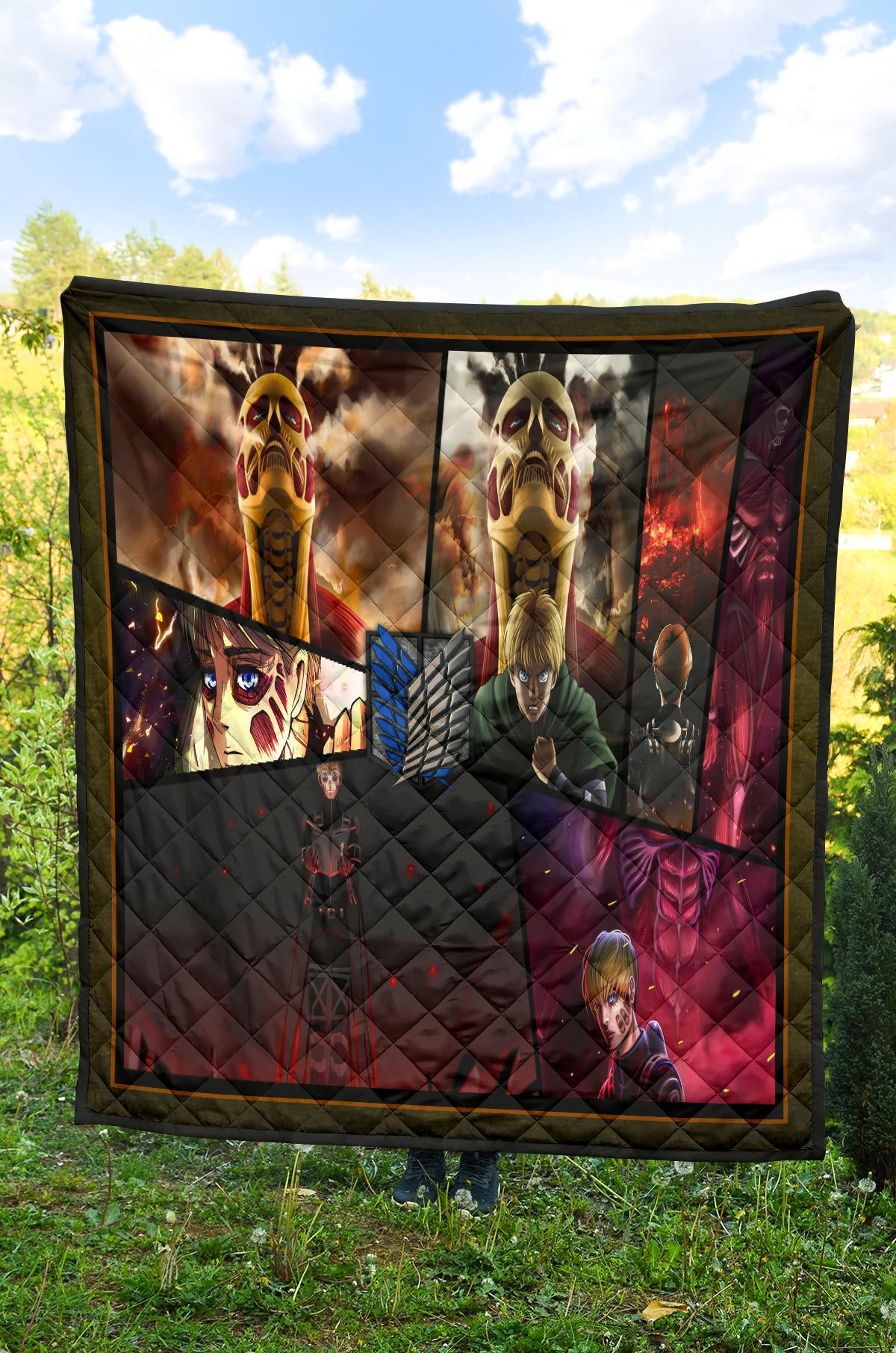 Armin Arlert Attack On Titan Premium Quilt Blanket Anime Home Decor Custom For Fans NT052603 - Image 4