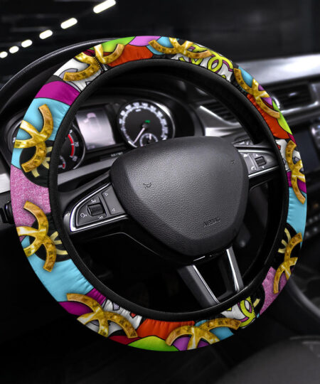Chanel Symbol Steering Wheel Cover Fashion Car Accessories Custom For Fans AA22122304
