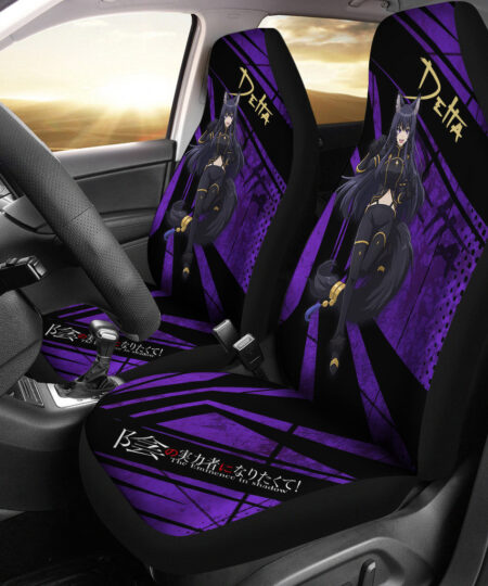 Delta Kage No Jitsuryokusha The Eminence In Shadow Anime Car Seat Covers Anime Car Accessories Custom For Fans AA22121402