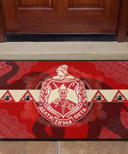 Delta Sigma Theta Door Mat Sorority Home Decor Custom For Fans AT22081501