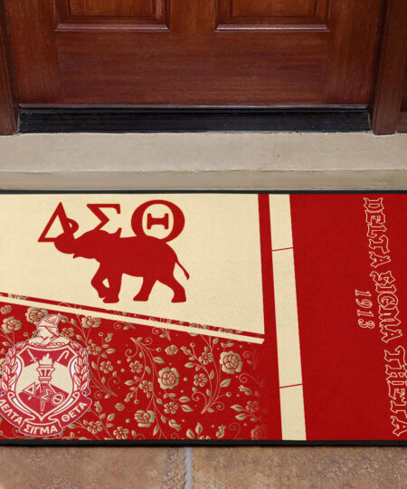 Delta Sigma Theta Door Mat Sorority Home Decor Custom For Fans AT22081503