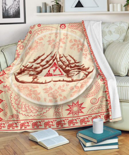 Delta Sigma Theta Fleece Blanket Sorority Home Decor Custom For Fans AT22081502