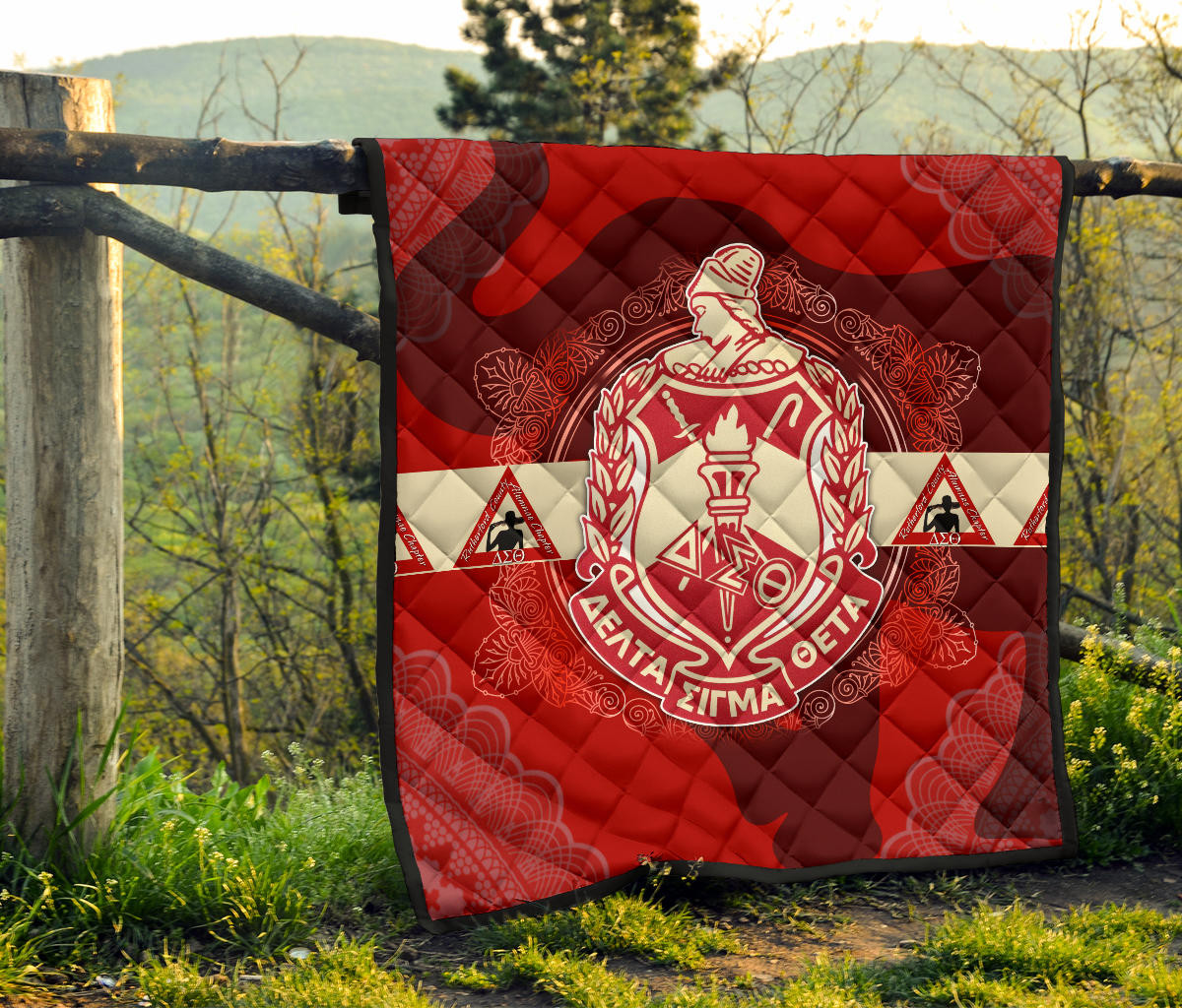 Delta Sigma Theta Premium Quilt Blanket Sorority Home Decor Custom For Fans AT22081501 - Image 8