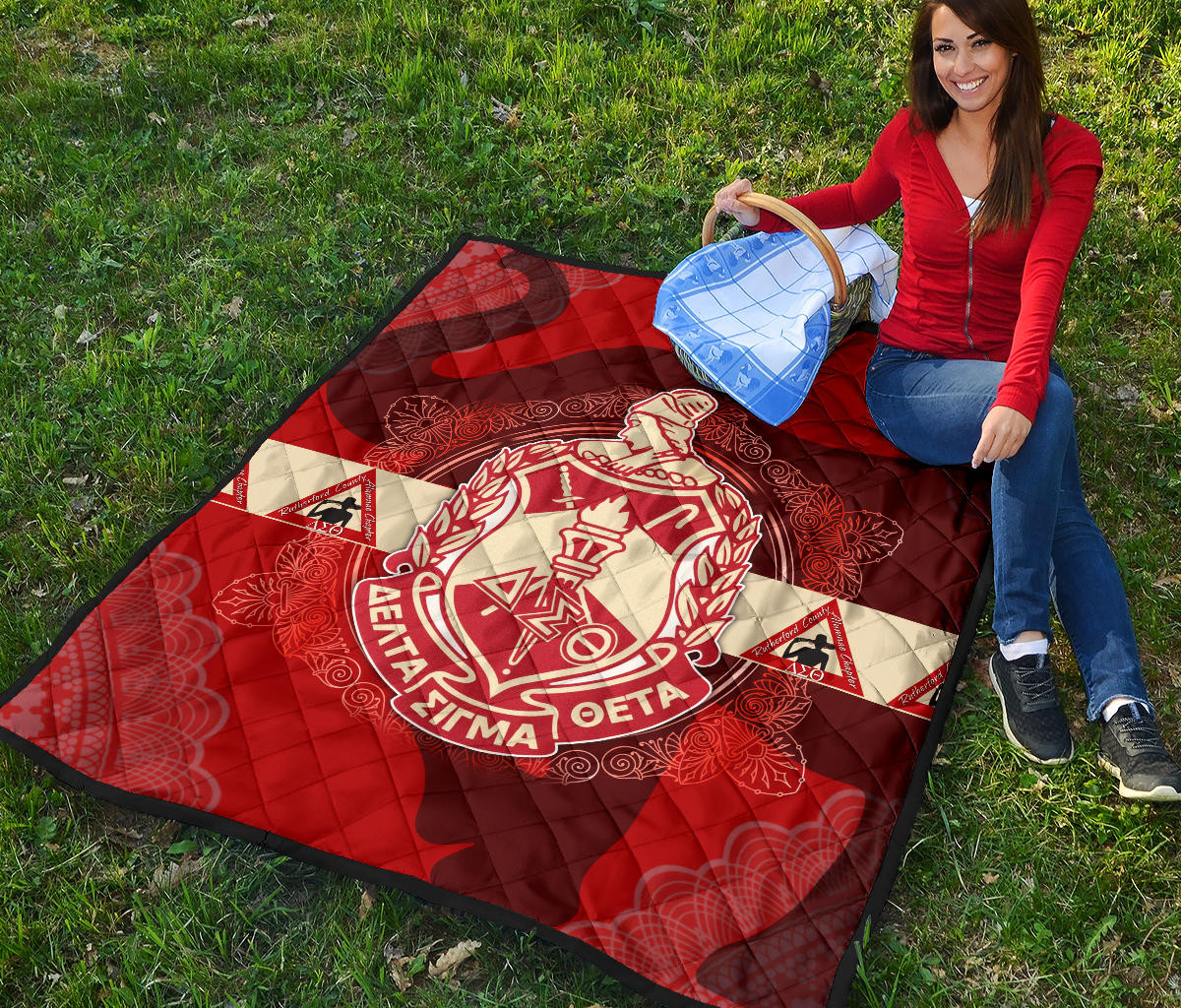 Delta Sigma Theta Premium Quilt Blanket Sorority Home Decor Custom For Fans AT22081501 - Image 6