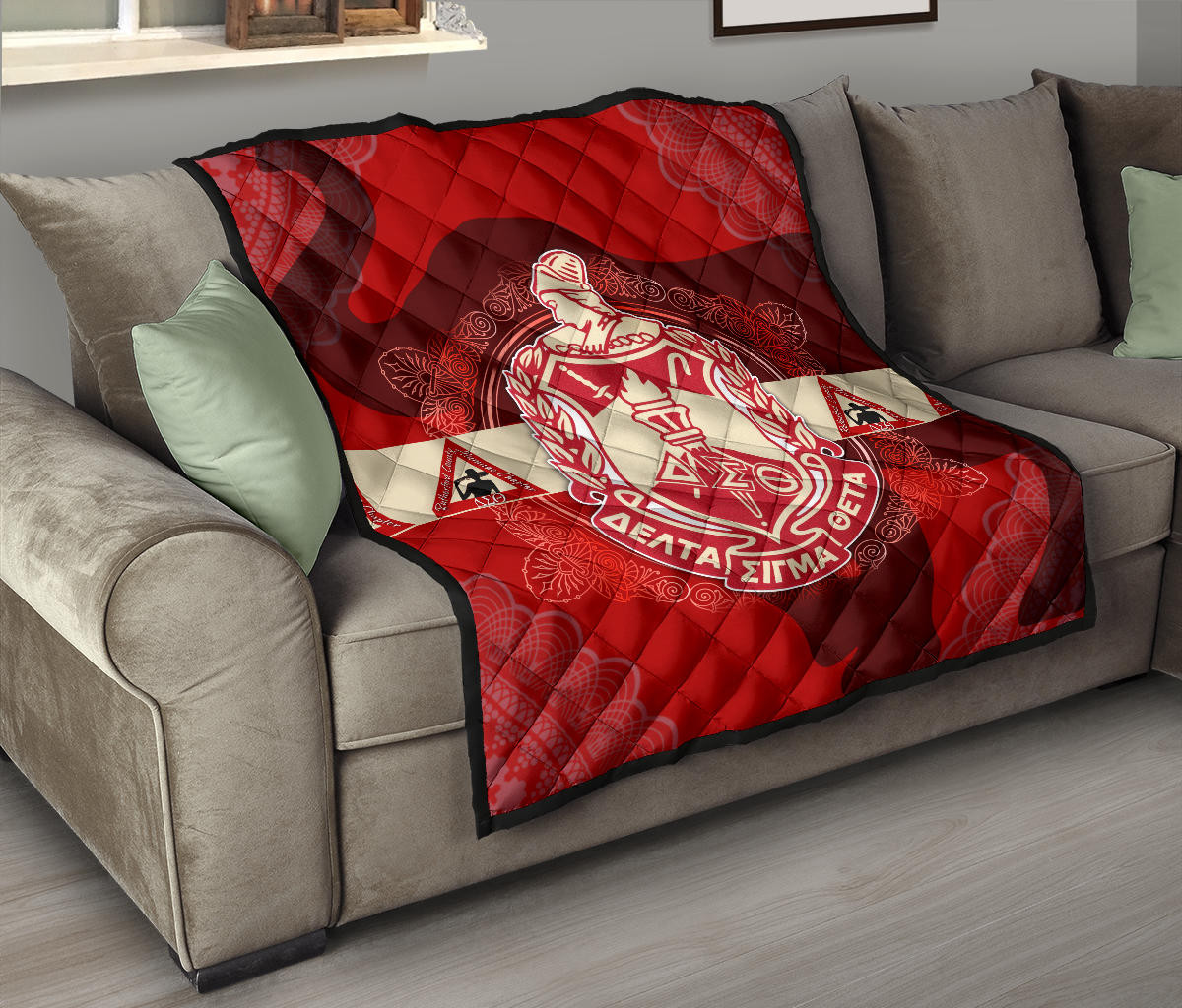 Delta Sigma Theta Premium Quilt Blanket Sorority Home Decor Custom For Fans AT22081501 - Image 9