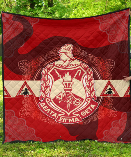 Delta Sigma Theta Premium Quilt Blanket Sorority Home Decor Custom For Fans AT22081501
