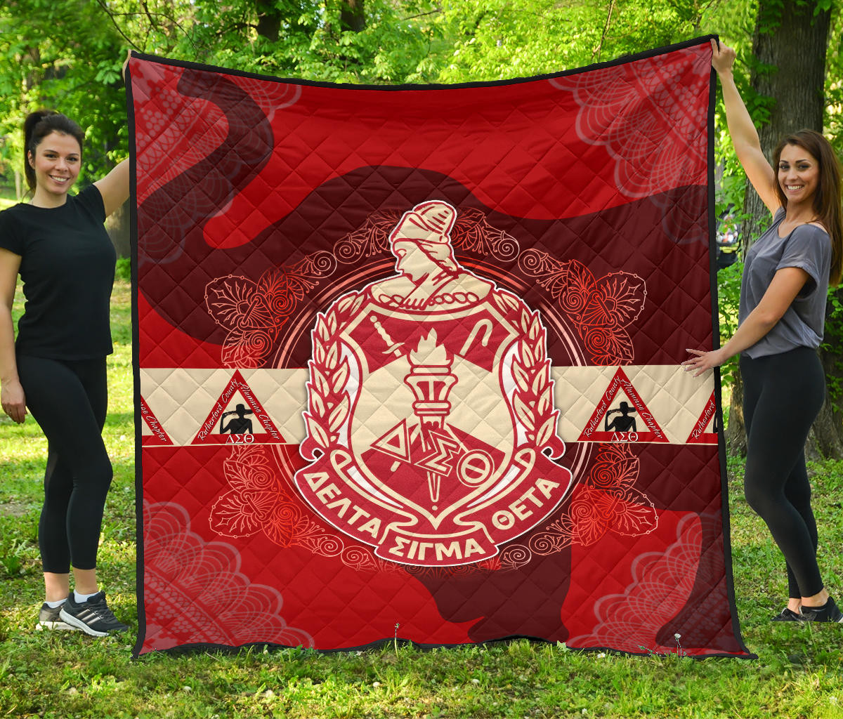 Delta Sigma Theta Premium Quilt Blanket Sorority Home Decor Custom For Fans AT22081501