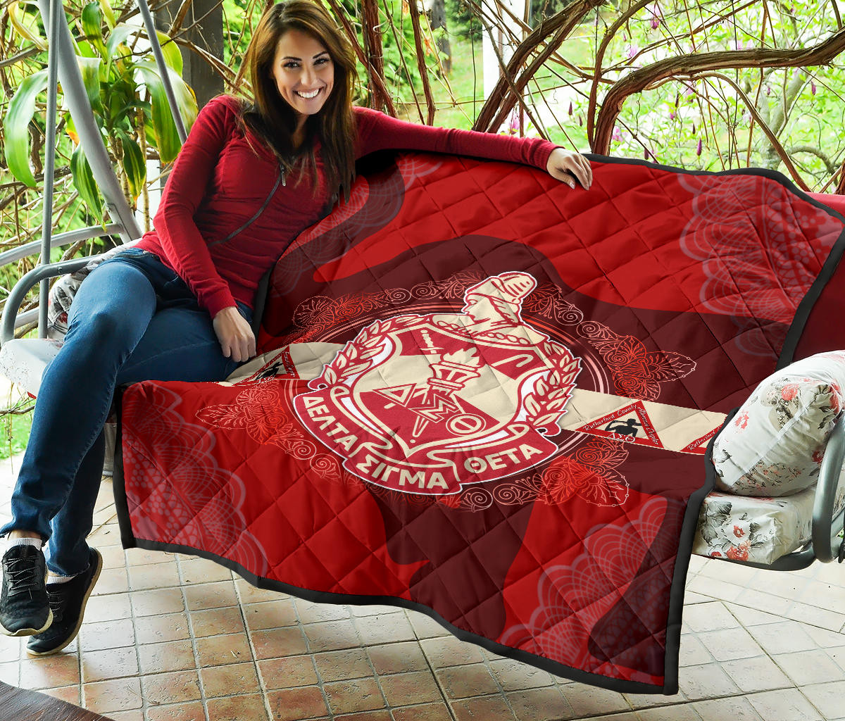 Delta Sigma Theta Premium Quilt Blanket Sorority Home Decor Custom For Fans AT22081501 - Image 7