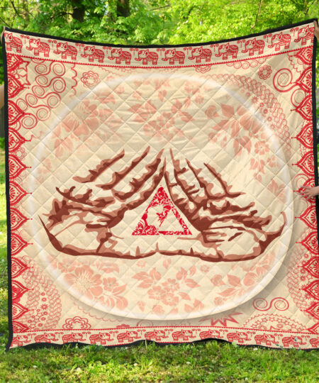 Delta Sigma Theta Premium Quilt Blanket Sorority Home Decor Custom For Fans AT22081502