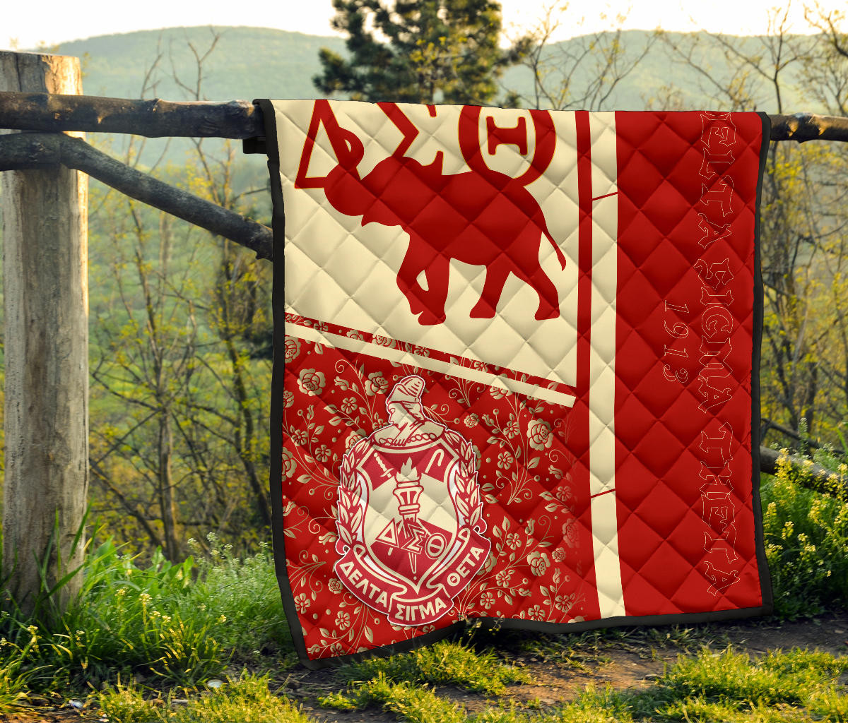 Delta Sigma Theta Premium Quilt Blanket Sorority Home Decor Custom For Fans AT22081503 - Image 8