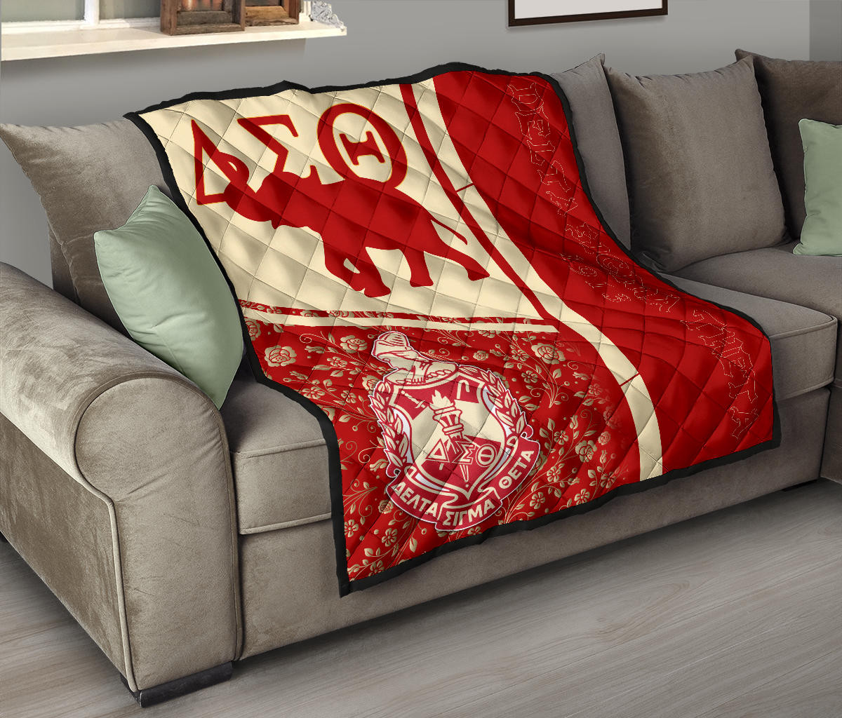 Delta Sigma Theta Premium Quilt Blanket Sorority Home Decor Custom For Fans AT22081503 - Image 9