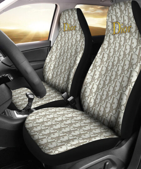 Dior Symbol Car Seat Covers Fashion Car Accessories Custom For Fans AA22122601