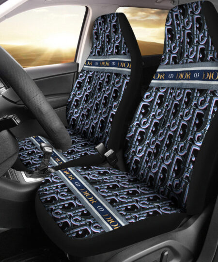Dior Symbol Car Seat Covers Fashion Car Accessories Custom For Fans AA22122602