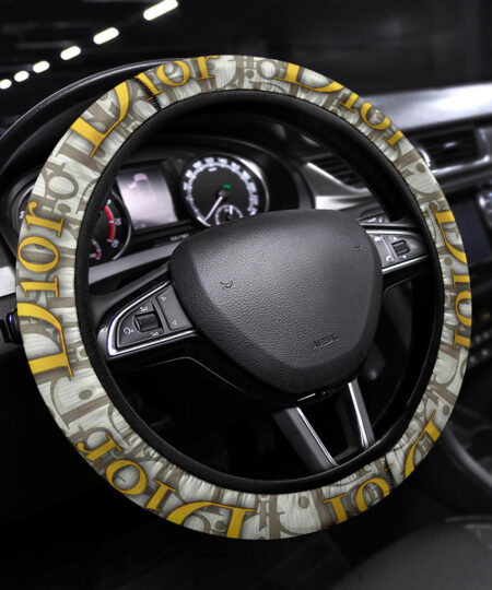 Dior Symbol Steering Wheel Cover Fashion Car Accessories Custom For Fans AA22122601