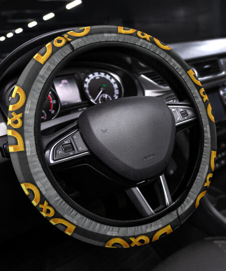 Dolce & Gabbana Symbol Steering Wheel Cover Fashion Car Accessories Custom For Fans AA22122903