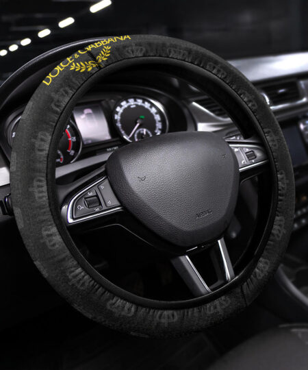 Dolce & Gabbana Symbol Steering Wheel Cover Fashion Car Accessories Custom For Fans AA22122904