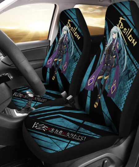 Epsilon Kage No Jitsuryokusha The Eminence In Shadow Anime Car Seat Covers Anime Car Accessories Custom For Fans AA22121404