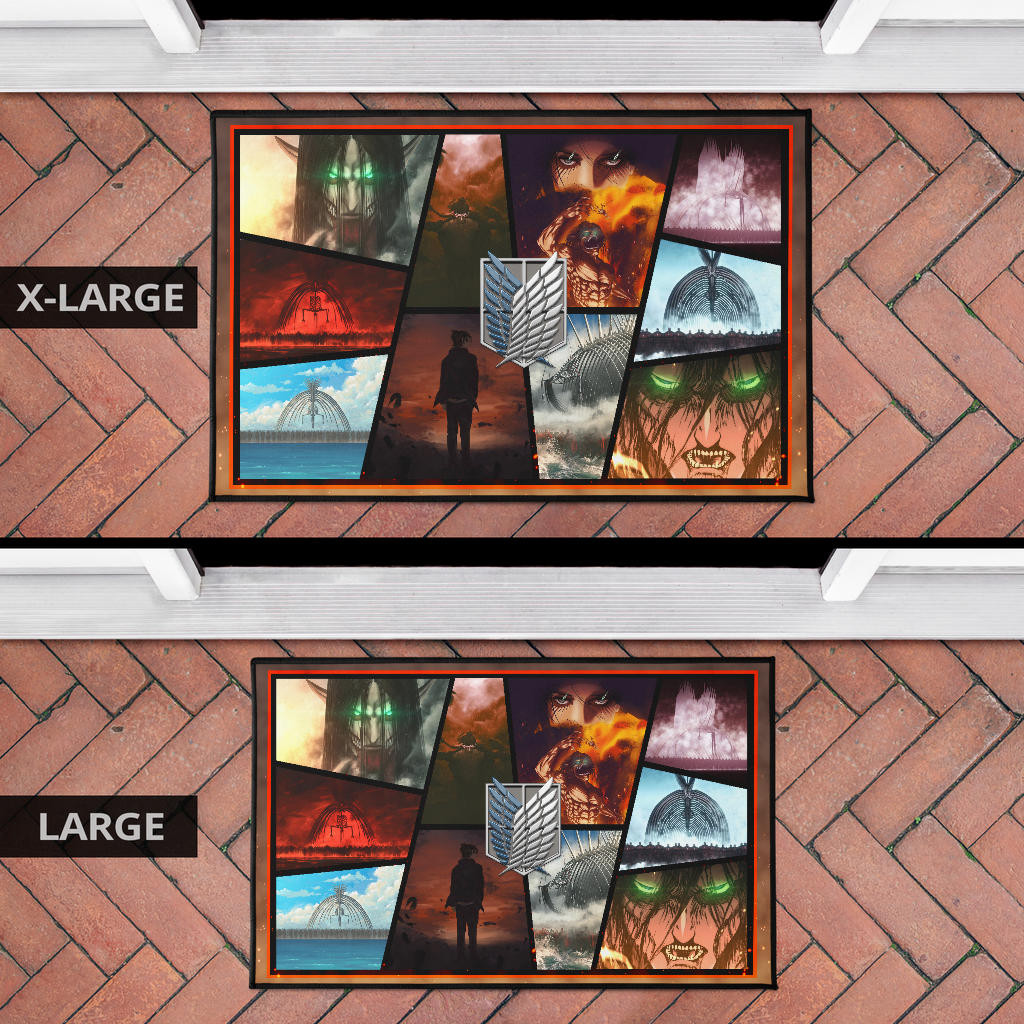 Eren Yeager Attack On Titan Door Mat Anime Home Decor Custom For Fans NT052701 - Image 7