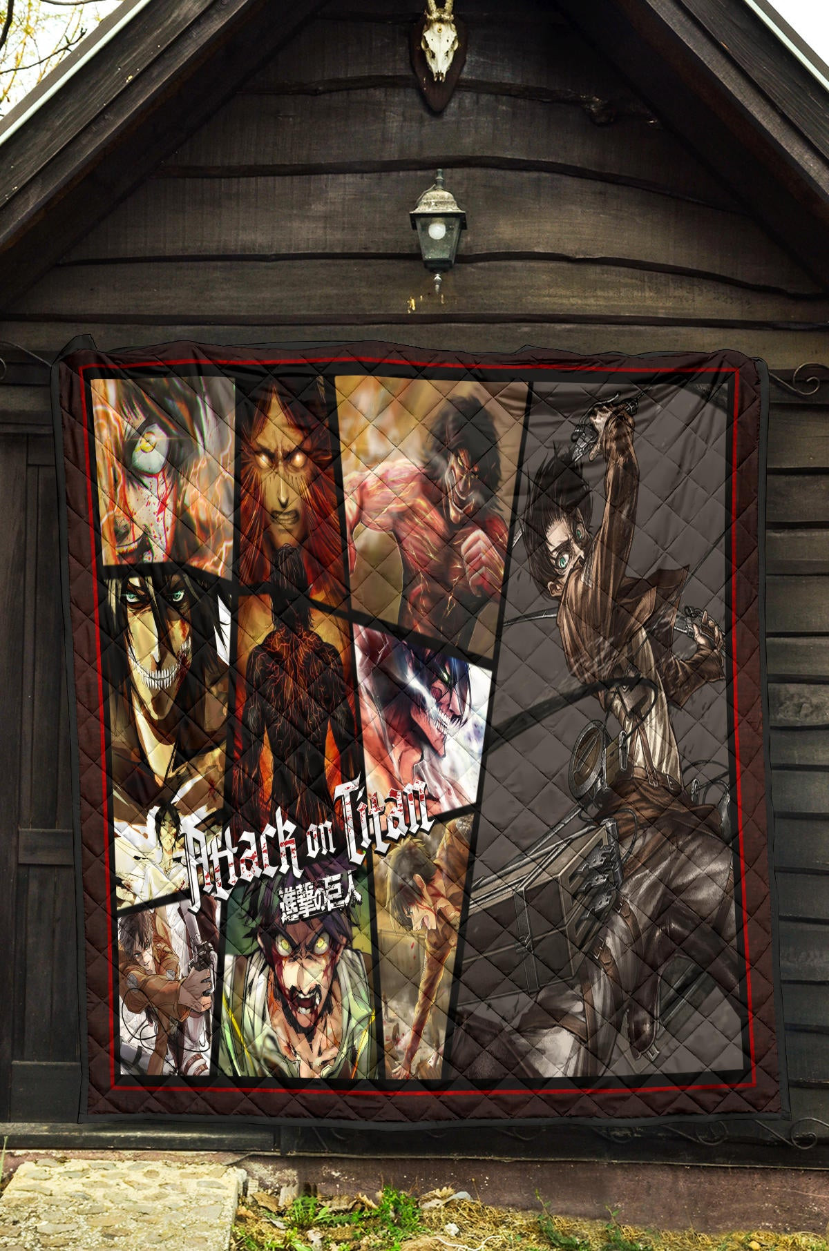 Eren Yeager Attack On Titan Premium Quilt Blanket Anime Home Decor Custom For Fans NT052601 - Image 5