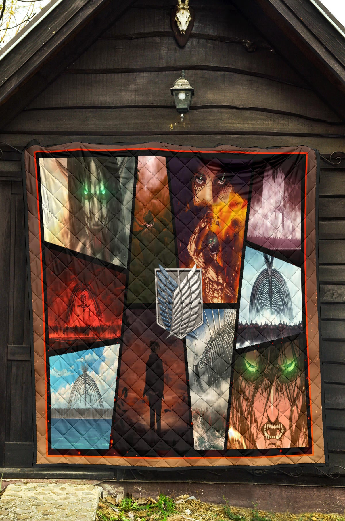 Eren Yeager Attack On Titan Premium Quilt Blanket Anime Home Decor Custom For Fans NT052701 - Image 5