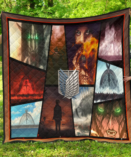 Eren Yeager Attack On Titan Premium Quilt Blanket Anime Home Decor Custom For Fans NT052701