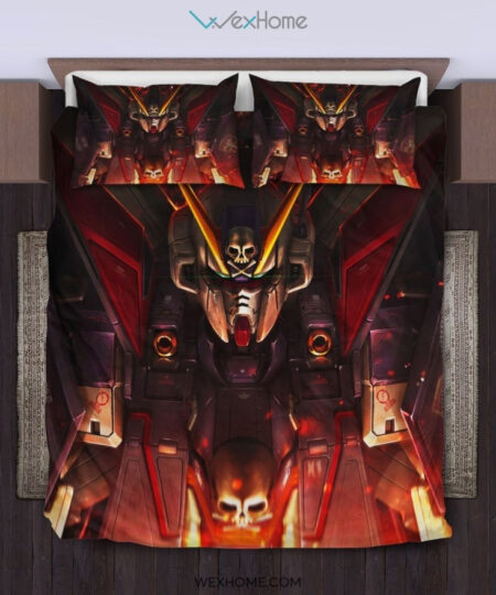 Gundam Unicorn Bedding Set - duvet cover and pillowcase set - Unique Design Amazing Gift