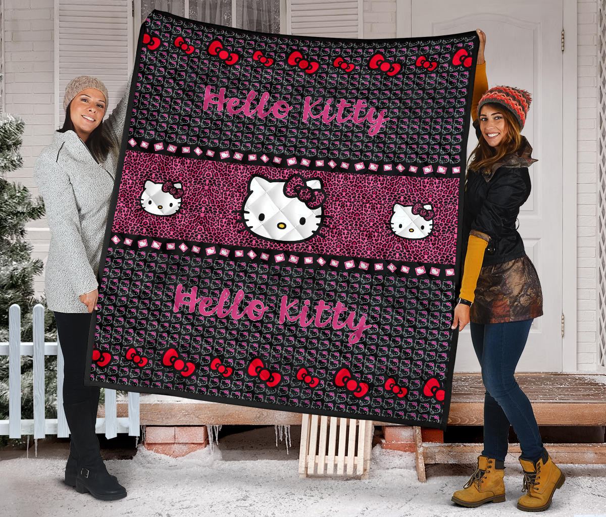 Hello Kitty Premium Quilt Blanket Cartoon Home Decor Custom For Fans AA22090601 - Image 2