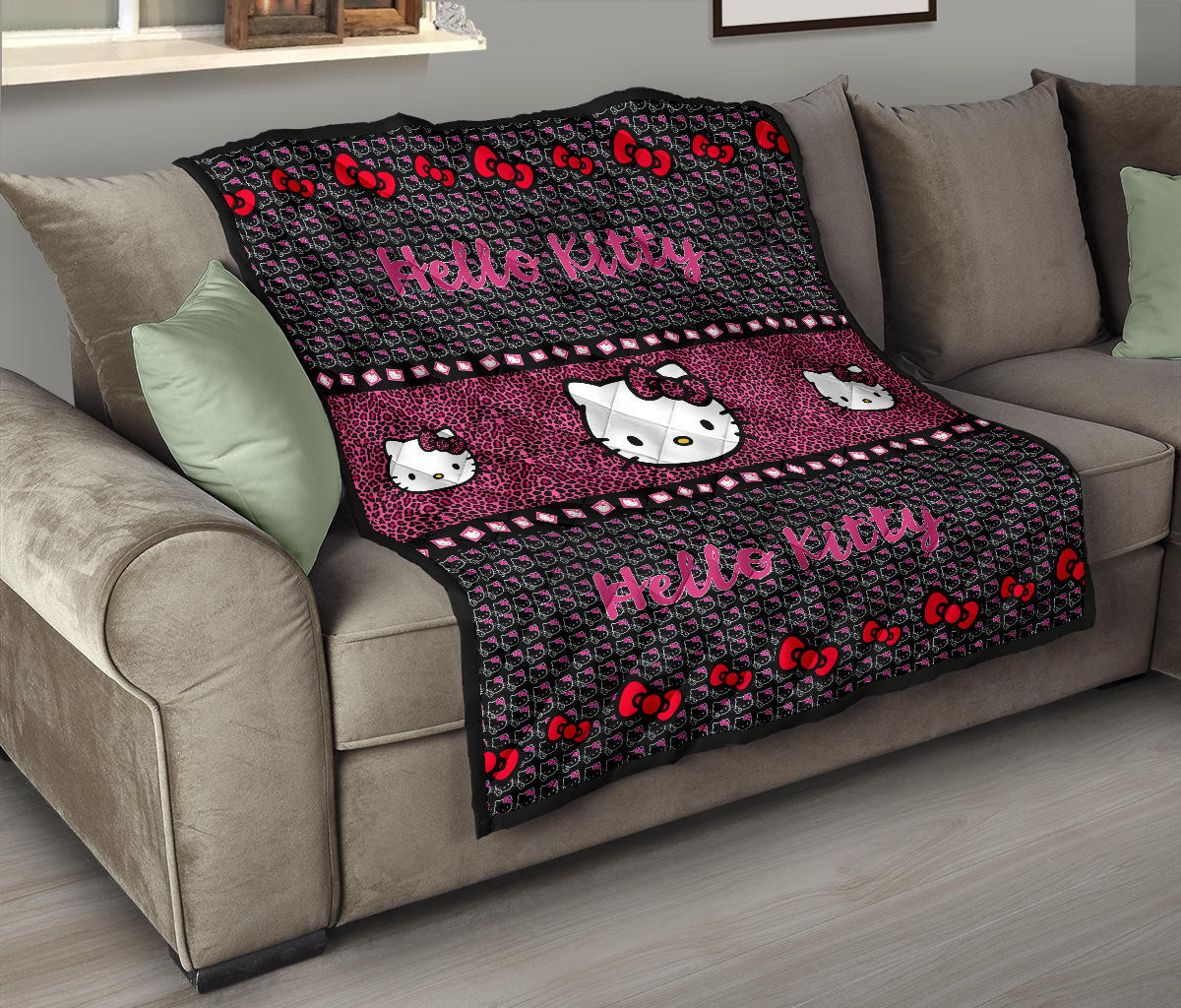 Hello Kitty Premium Quilt Blanket Cartoon Home Decor Custom For Fans AA22090601 - Image 9