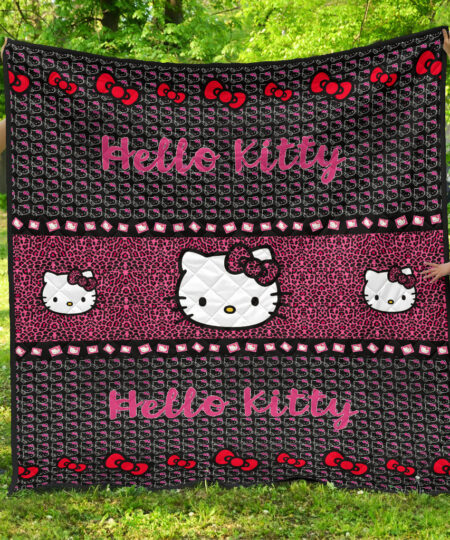 Hello Kitty Premium Quilt Blanket Cartoon Home Decor Custom For Fans AA22090602