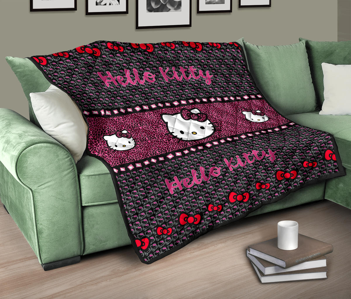 Hello Kitty Premium Quilt Blanket Cartoon Home Decor Custom For Fans AA22090602 - Image 10