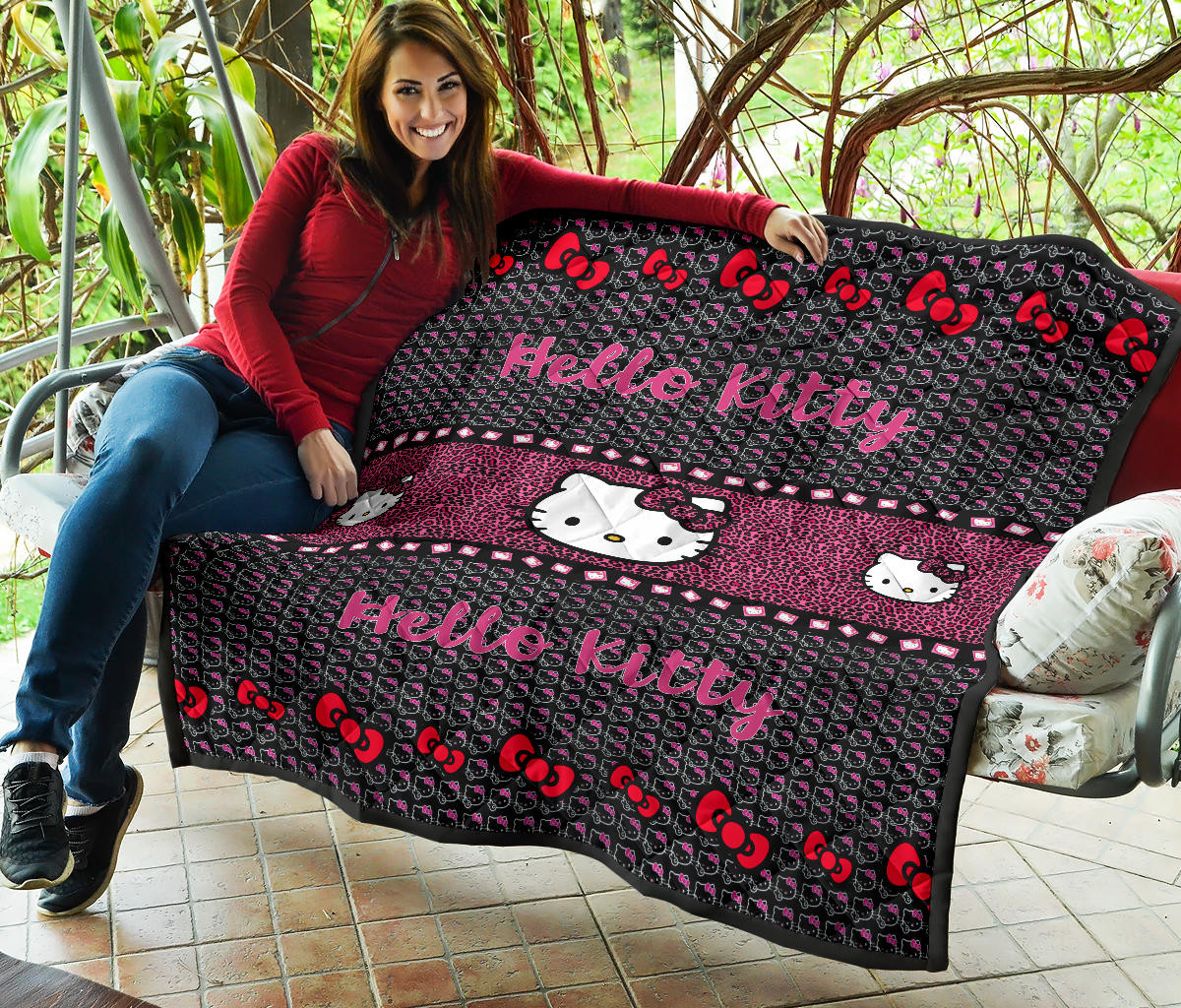 Hello Kitty Premium Quilt Blanket Cartoon Home Decor Custom For Fans AA22090602 - Image 7