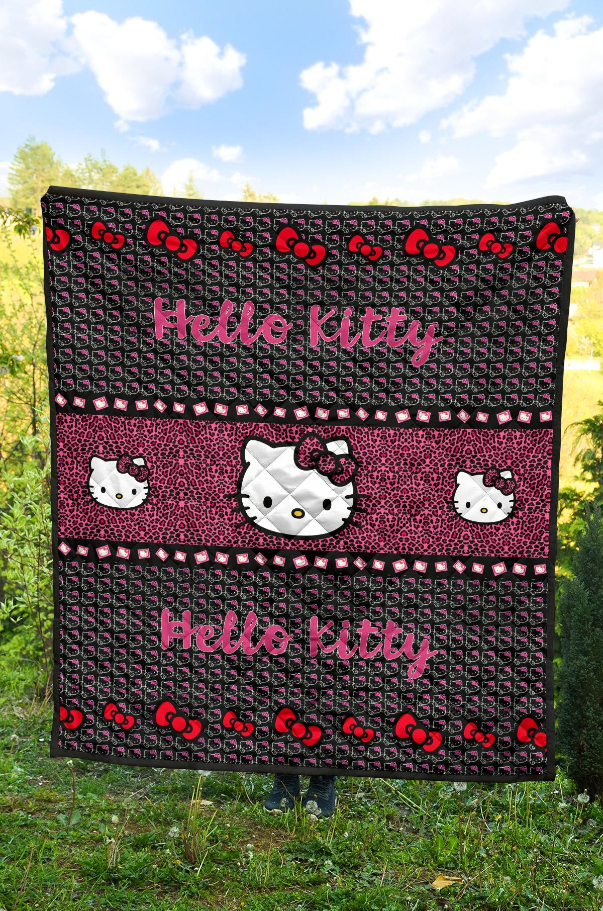 Hello Kitty Premium Quilt Blanket Cartoon Home Decor Custom For Fans AA22090602 - Image 4