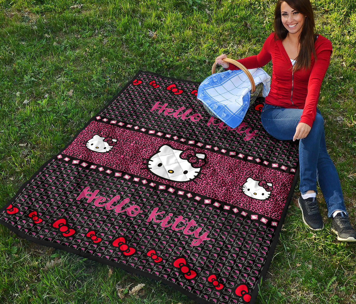Hello Kitty Premium Quilt Blanket Cartoon Home Decor Custom For Fans AA22090602 - Image 6