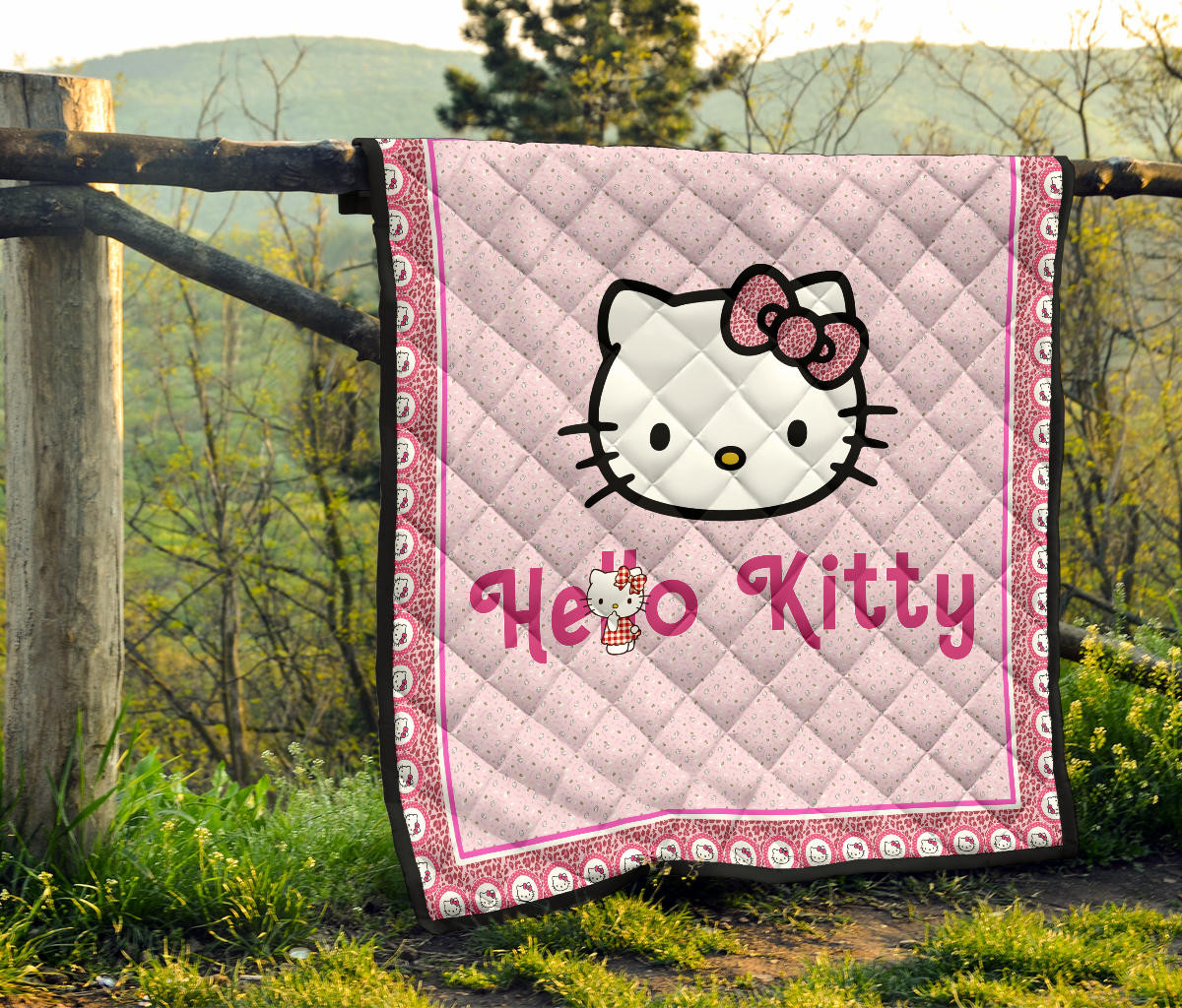 Hello Kitty Premium Quilt Blanket Cartoon Home Decor Custom For Fans AA22090603 - Image 8