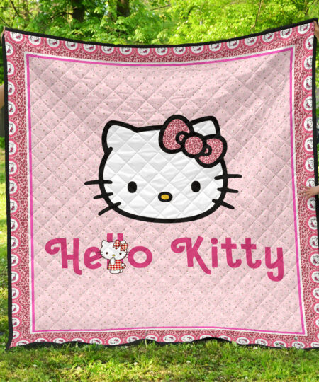 Hello Kitty Premium Quilt Blanket Cartoon Home Decor Custom For Fans AA22090603